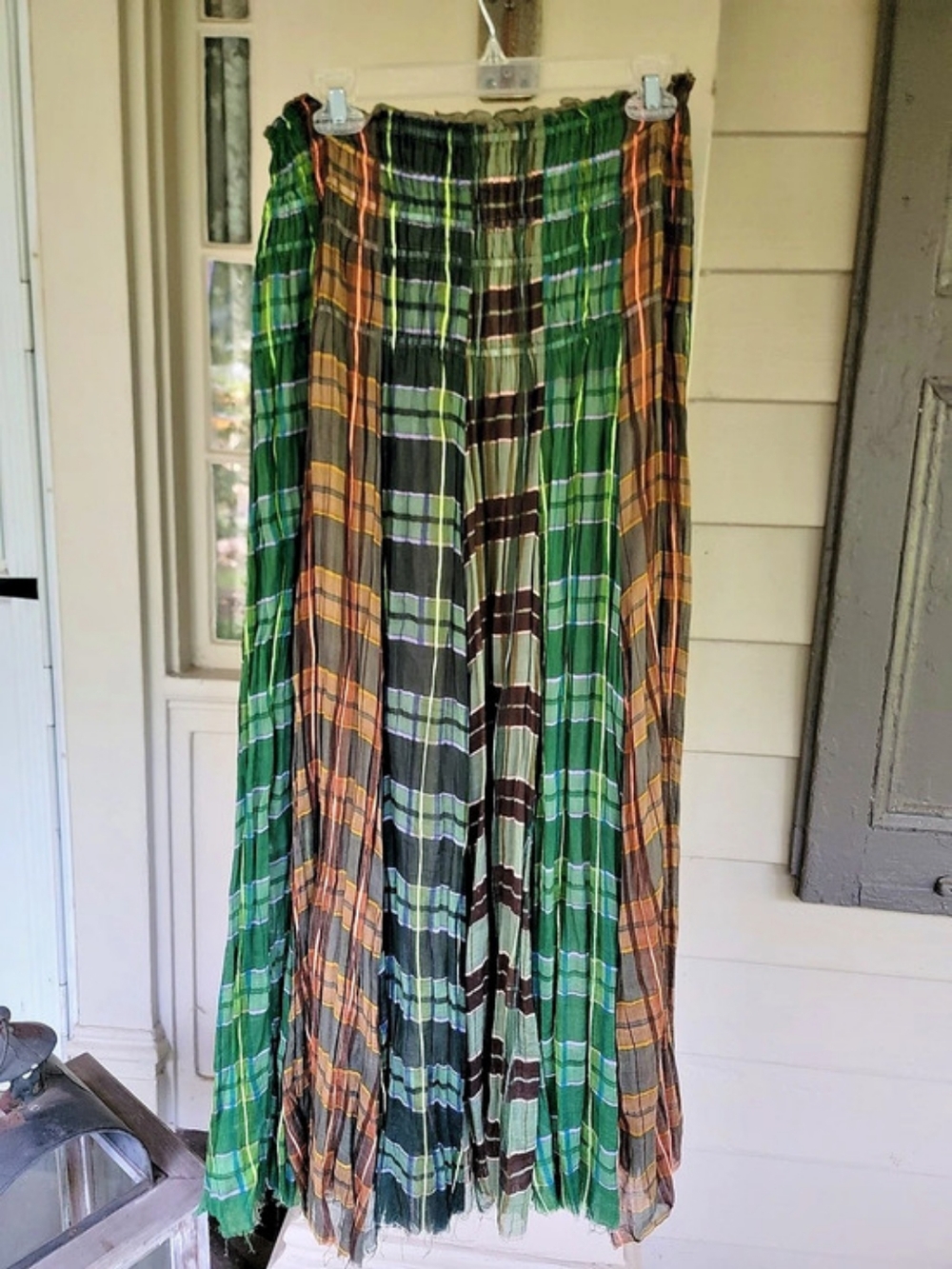 Free People FP ONE plaid Lausanne Midi9 Convertible Skirt /dress Autumnal Shades - Picture 9 of 13